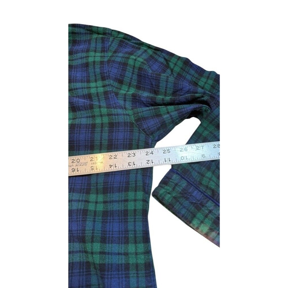 Vtg Disney Store Nightgown Womens Size XL Eeyore Flannel Plaid Green Blue *READ* - Picture 6 of 7